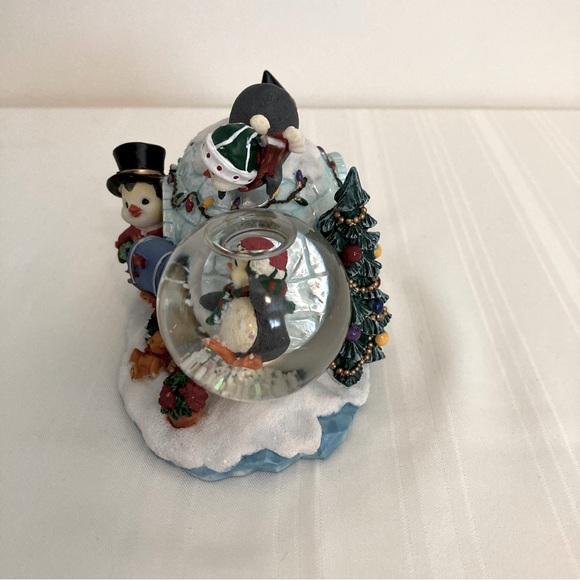 Mini Snow Globe Cute Penguins by an Igloo w/a Small Penguin In A Snow Globe - Picture 4 of 7